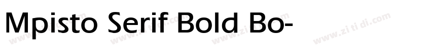 Mpisto Serif Bold Bo字体转换